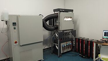 Kappa Multistation für Langzeit-Kriechversuche an Kunststoffen unter Temperatur- und Feuchteeinfluss