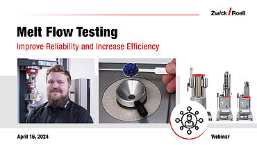 Melt Flow Testing  - Improve reliability, increase efficiency