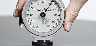 Hardness tests on plastics