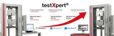 testXpert grows with you, whether standards change or a new operating system is introduced