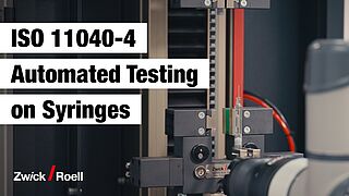 ISO 11040 | Automatisierte Spritzenprüfung | Kappenabzugskraft, Losbrech- und Gleitkraft, Volumenmessung durch 2 Prüfräume