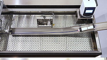 Detail-Aufnahme ZwickRoell Katheter-Prüfsystem