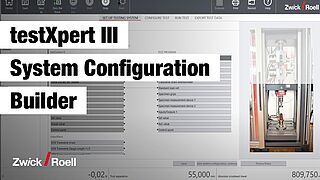 Repeatable test conditions through the use of testXpert system configurations