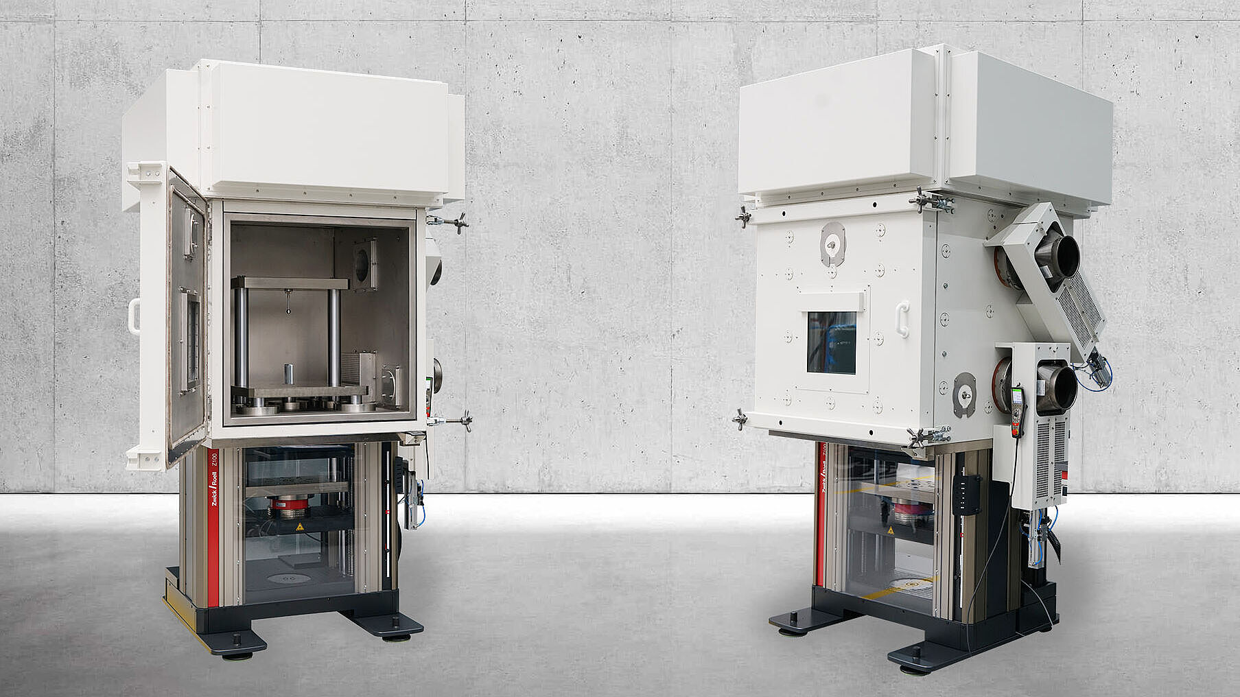 Battery Abuse Testing: ZwickRoell Universalprüfmaschine AllroundLine kombiniert mit Extreme Event Kammer von Weiss Technik