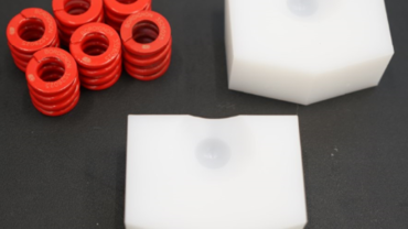 UHMWPE test blocks and springs for tests to ISO 12189