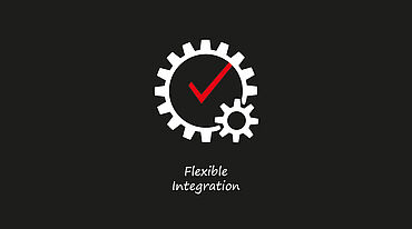 Flexibele integratie met de testXpert testsoftware