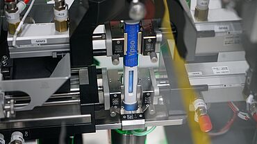 Poke yoke sichert die verwenden korrekter Teile bei der Prüfung von Injektionssystemen