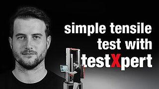 Running a test in testXpert according to ASTM D638 with step-by-step instructions