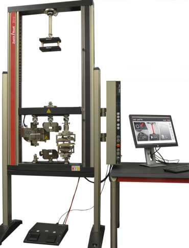 Macchina di prova AllroundLine con quattro assi di misura per eseguire tutti i test principali sul cartone con un'unica macchina.