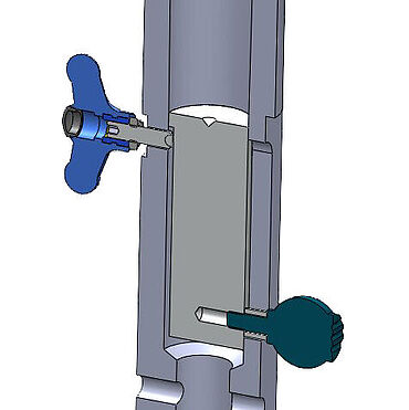 Fixture for tests on bone screws