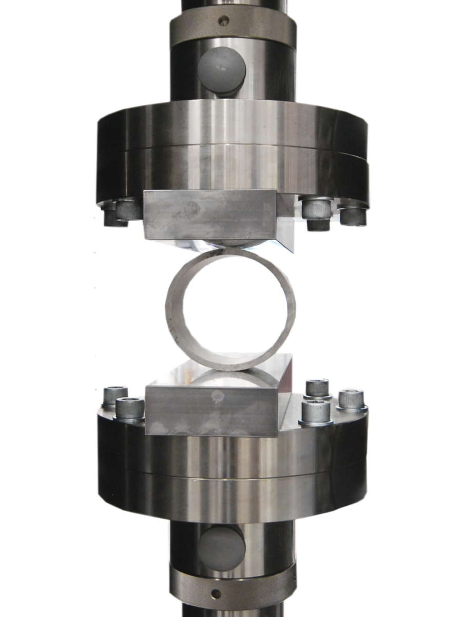 Tubeflattening test to ISO 8492, DIN 50136, ASTM A370, API 5 L