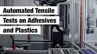 Automated tensile testing of adhesives and plastics