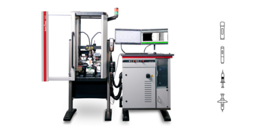 Autoinjector testing system AllroundLine for the flexible testing of autoinjectors, pens, syringes, and NSCs