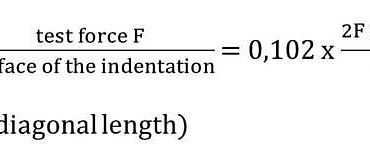 ビッカース硬さの計算式