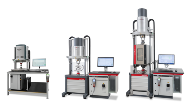 Reihe der Elektrodynamischen Prüfmaschinen / Linearmotorprüfmaschinen mit 1kN, 5kN und 10kN