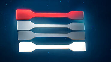 Proben für KI unterstützten Zugversuch