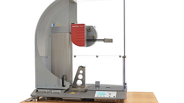 Dynstat impact test and notched impact test with ZwickRoell HIT5.5 P pendulum impact tester and Dynstat tool