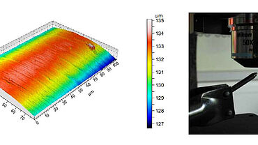 Hardness test on fuel injector