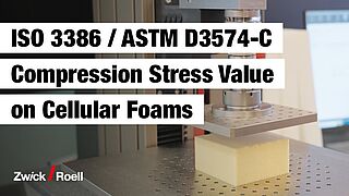 ISO 3386 und ASTM D3574 | Stauchhärte an Polymerschaum