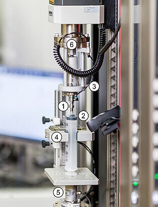 ISO 80369-7/ISO 80369-20:Testopstelling voor het testen van Luer connectoren met kleine diameter