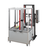 Testing system for automated tensile tests on plastics