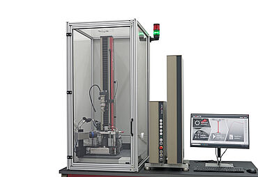 zwickiLine Prüfmaschine mit OBDS Prüfvorrichtung