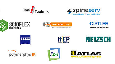 testXpo International Expo for Materials Testing co-exhibitor logos