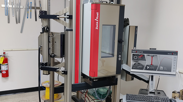 Instron testing machine modernized