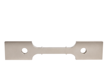 Flat specimen with button head, hole and knife edges for creep tests