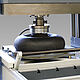 Spring testing machine with force measuring platform consisting of five load cells