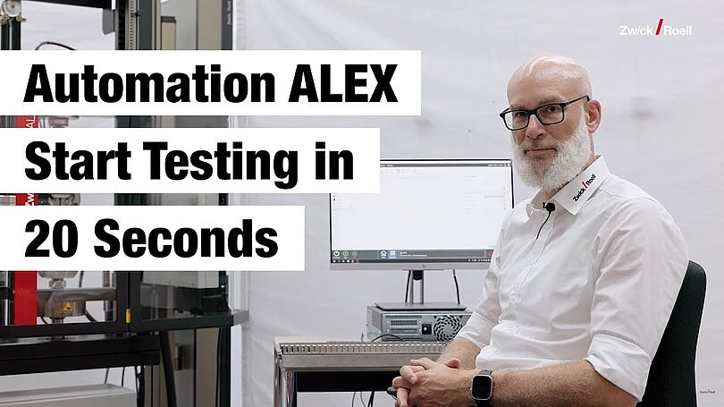 Automated testing solution ALEX | ZwickRoell