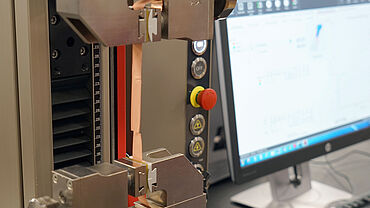 Testing electrode films Anode tensile test