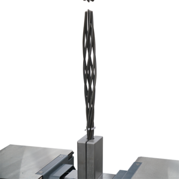 In a tensile test on steel strands to ISO 15630-3, a specimen break often leads to the deflection of individual wires