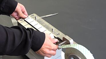 Testing electrode coatings Adhesion test Testing electrode coatings Adhesion test