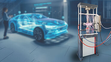 Banc d’essai Battery Swelling de ZwickRoell : test des cellules de batterie EV