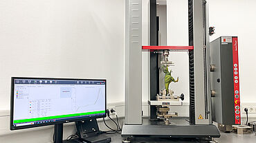 The test bench in the quality laboratory at Schleich