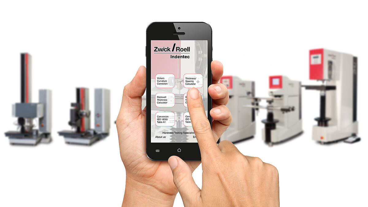 App for Hardness Conversion for IOS and Android ZwickRoell