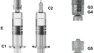 ISO 11040-4 Visualisierung der 10 Prüfung an Glasspritzen Annex C1, C2, E, F sowie G1 bis G6