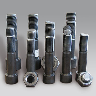 Threaded fasteners after testing