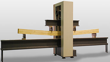 4-point flexure test on construction timber