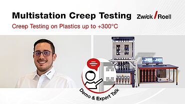 Demonstration - Multistation Creep Testing on Plastics up to +300°C