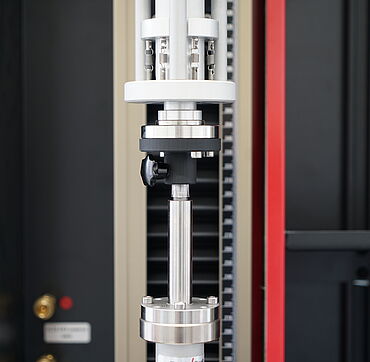 Detailaufnahme ISO 11608-2 Prüfaufbau