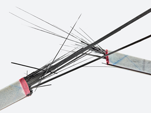 Cracked composite tensile specimen