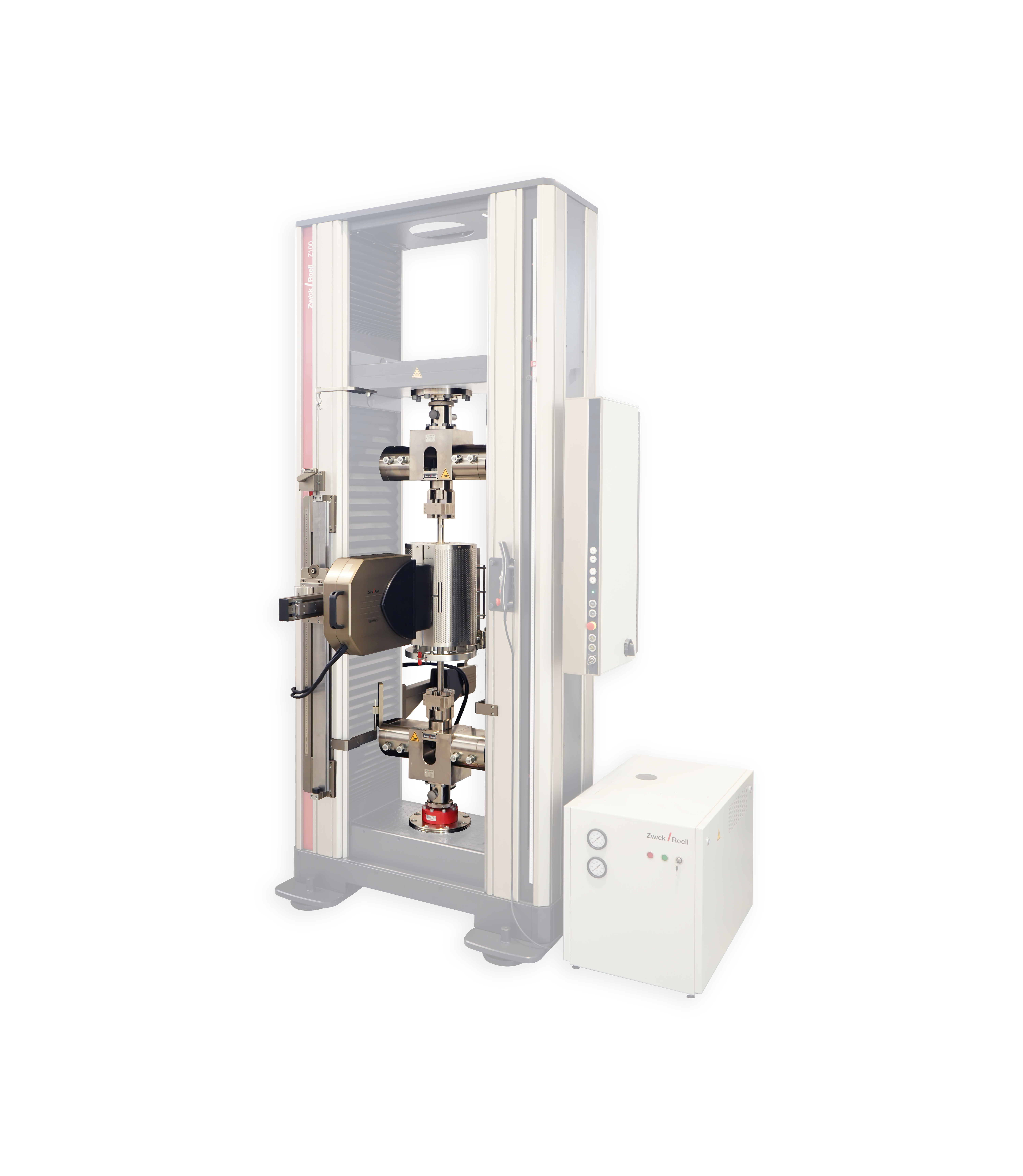 High-temperature testing: high-temperature furnace with AllroundLine tensile testing machine for high-temperature testing up to +2,000 °C