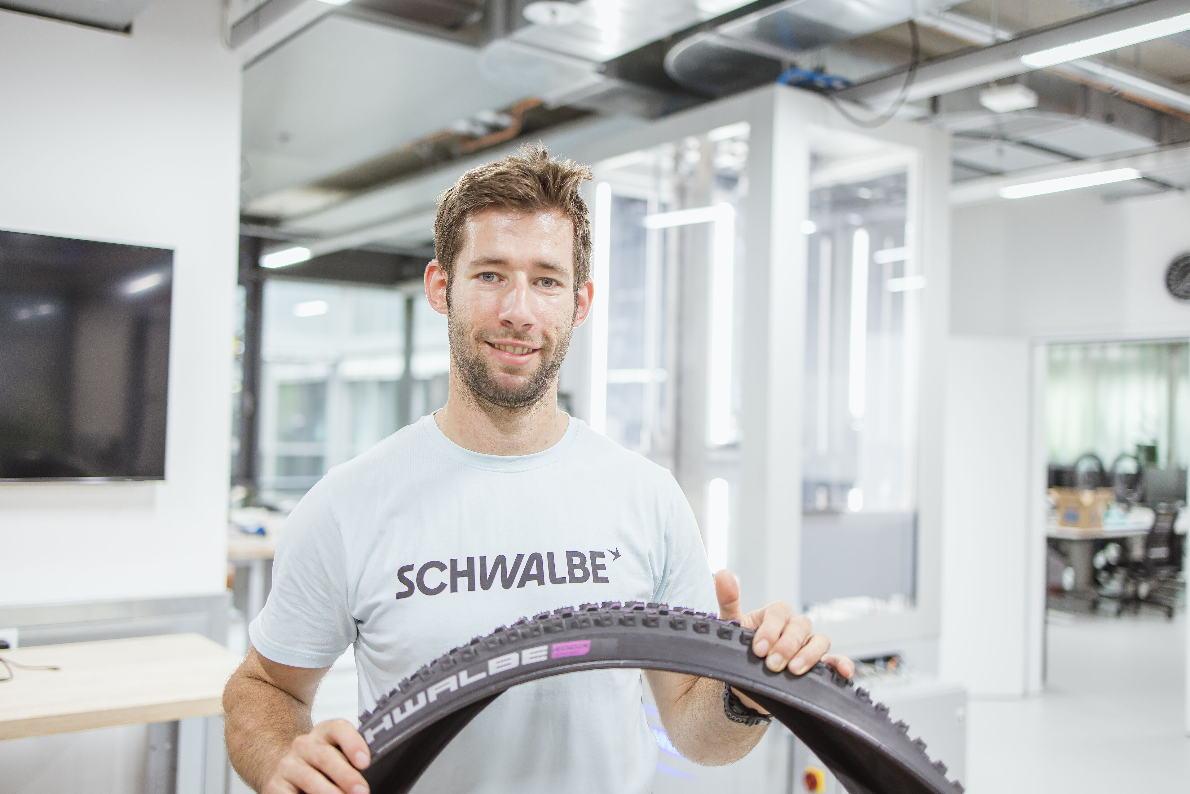 Sascha Oschmann, Leiter Prüflabor bei Schwalbe