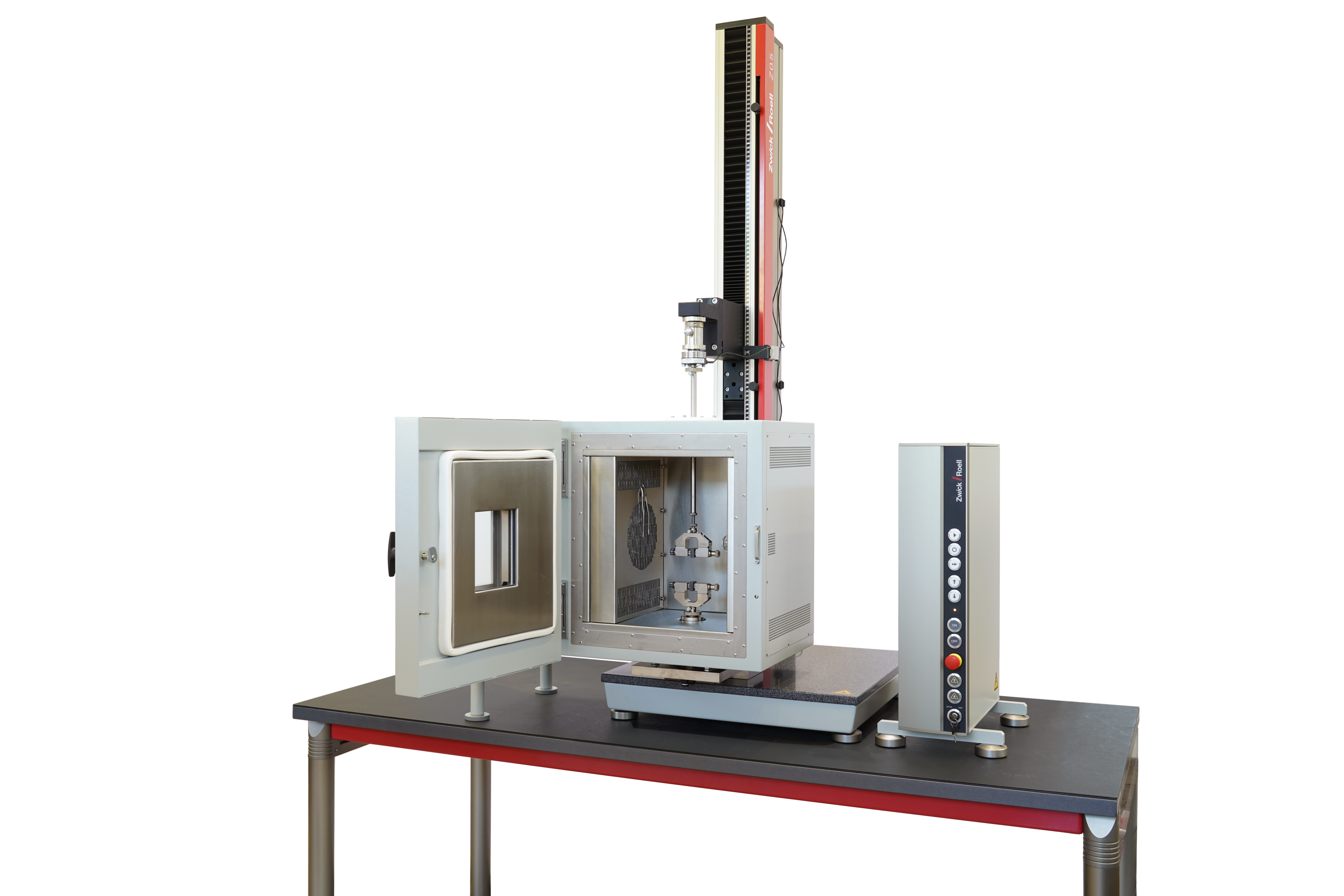 온도 범위 -50°C ~ +180°C, 최대 20kN의 zwickiLine 재료 물성시험기용 온도 챔버