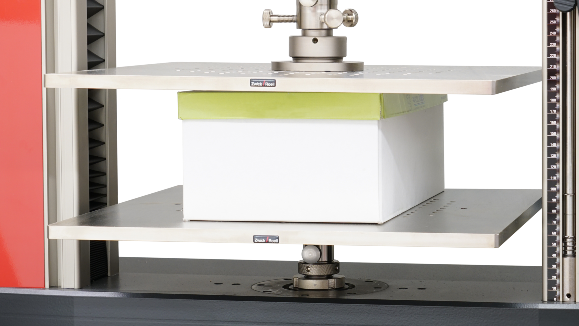 Ring crush test, (a) Sample holder and test piece positioned, (b)... |  Download Scientific Diagram