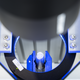 Reduction of area measurement on a round metal specimen