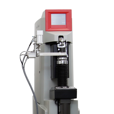 The Vickers hardness testing instrument is integrated in the robotic testing system