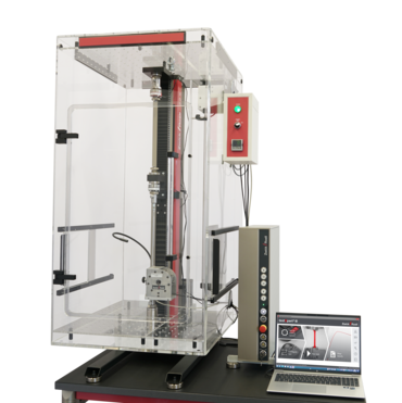 Radialdruckprüfung an Stents mit zwickiLine Materialprüfmaschine und Temperierkammer ASTM F3067